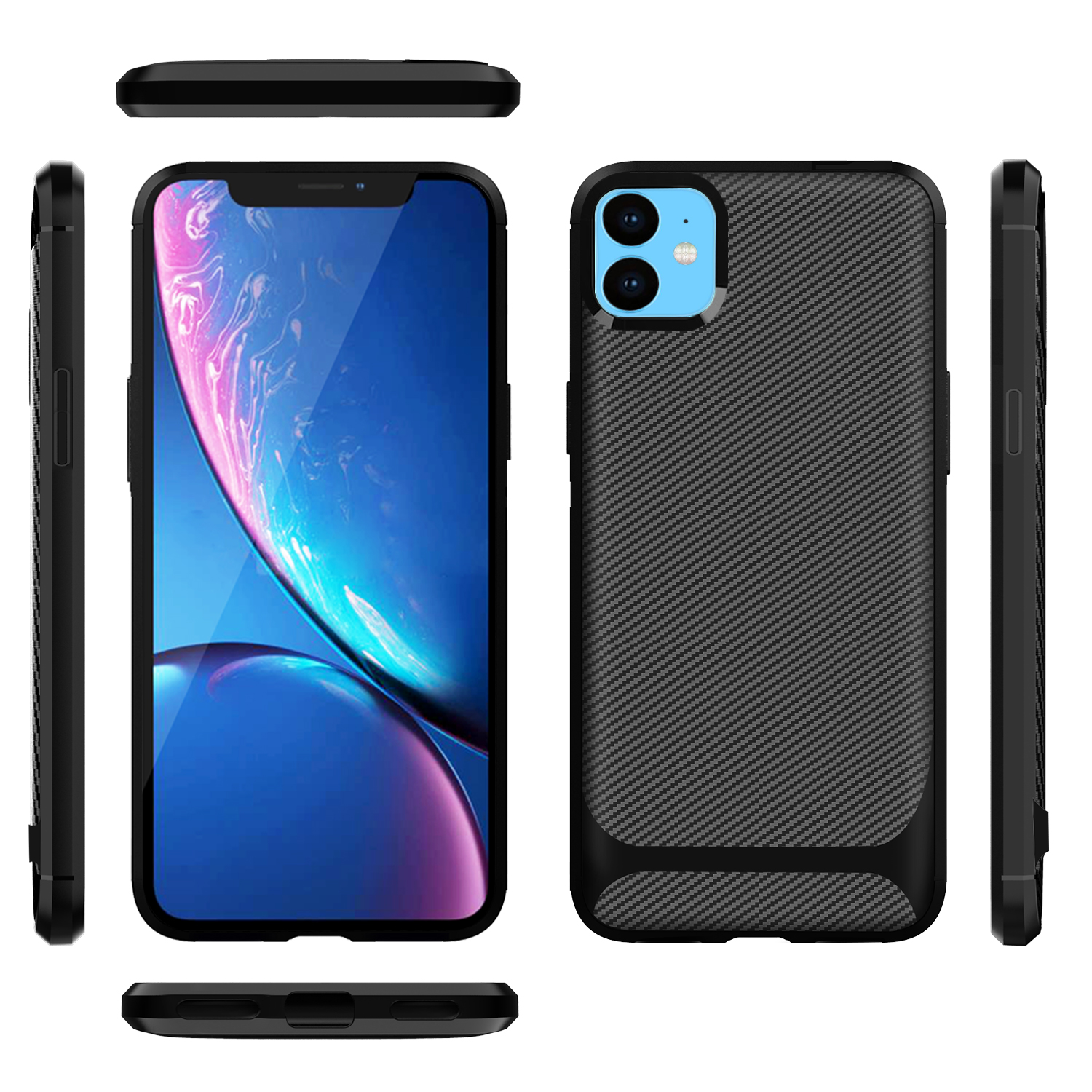 Ốp Lưng Họa Tiết Cacbon Phong Cách Cho Oppo Realme C11 6 6pro 3 3i 3pro 5 5s 5pro X X2 Xt K5 K3