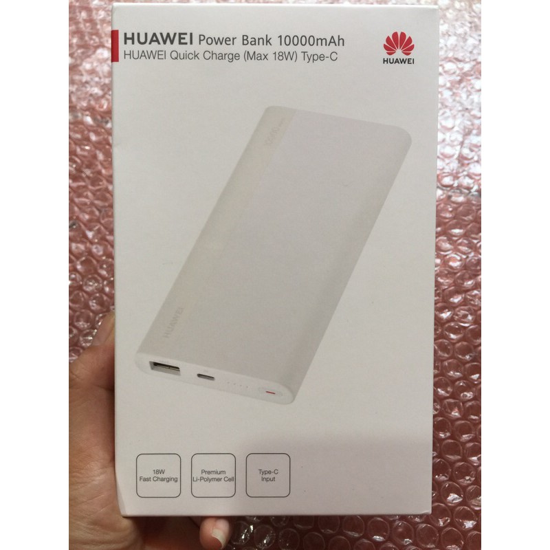 Pin sạc dự phòng Huawei 10000mAh Type C 18W chính hãng