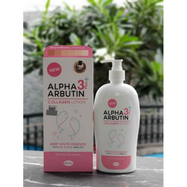 Sữa dưỡng thể dưỡng trắng collagen alpha3 arbutin thái thẩm thấu sâu làm trắng da mà không ăn nắng