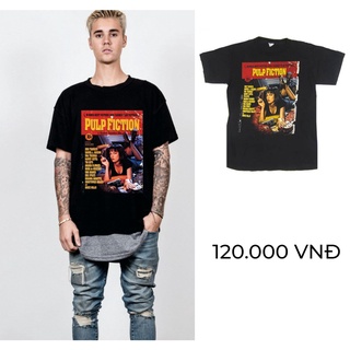 Áo thun nam nữ Pulp Fiction (loại 2) Justin Bieber