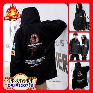 ÁO KHOÁC KAKI - ÁO BOMBER DEATH 1994 ( Có Form Rộng XL )