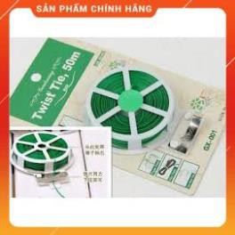 CUỘN DÂY KẼM BỌC NHỰA CỐ ĐỊNH HOA LAN, CÂY CẢNH 50M