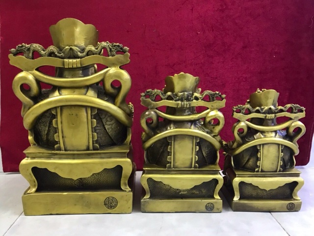 Tượng Thần Tài Vật Phẩm Phong Thuỷ Tài lộc Chiêu tài bằng đồng