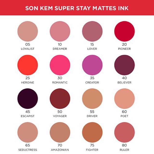 SON SUPER STAY MATTE INK 130k (GIÁ THỊ TRƯỜNG 200k) 😘