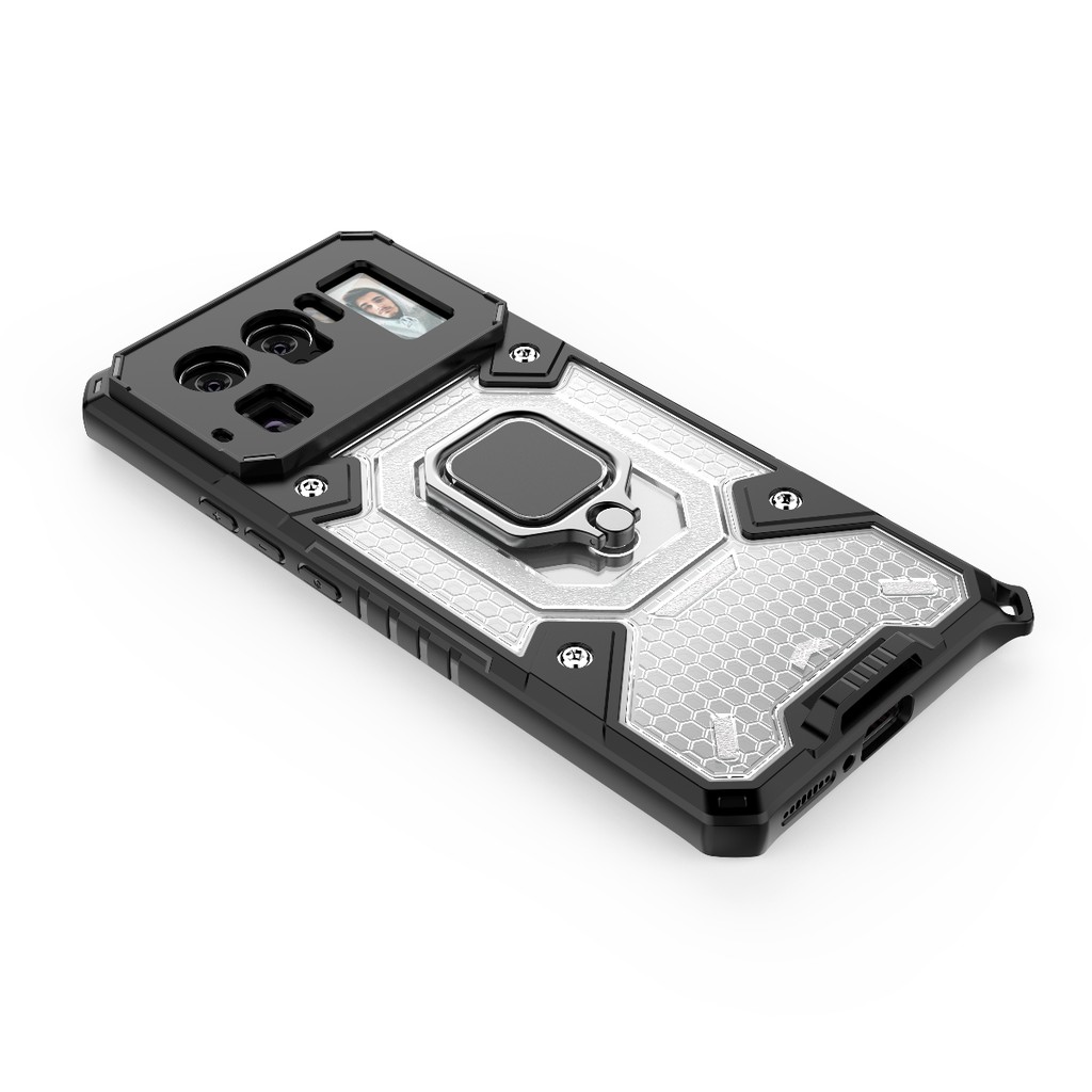 Ốp lưng Xiaomi Mi 11 Ultra tổ Ong Iring không gian mới chống sốc giá đỡ xem phim siêu bền