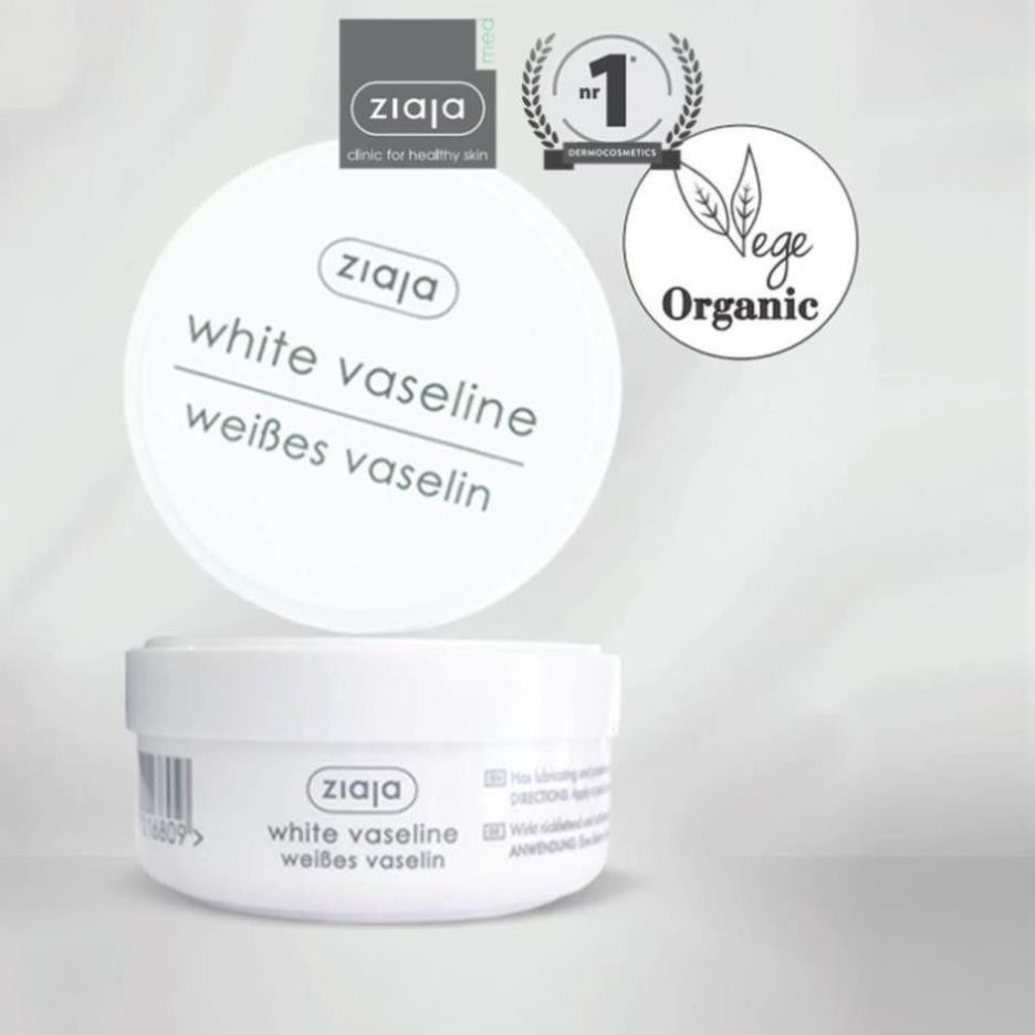 SÁP ĐA NĂNG VASELINE BẢO VỆ GIỮ ẨM, DƯỠNG DA, MÔI, MÓNG TAY CHÂN - ZIAJA WHITE VASELINE 30ML