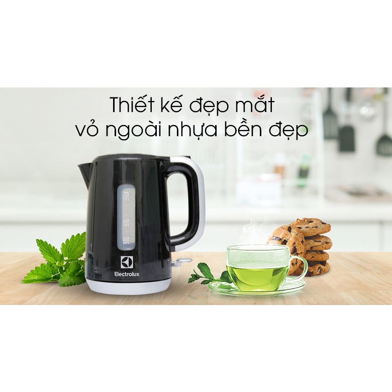 Bình siêu tốc Electrolux 1.7 lít EEK3505 - Hàng Chính Hãng (Có BH)