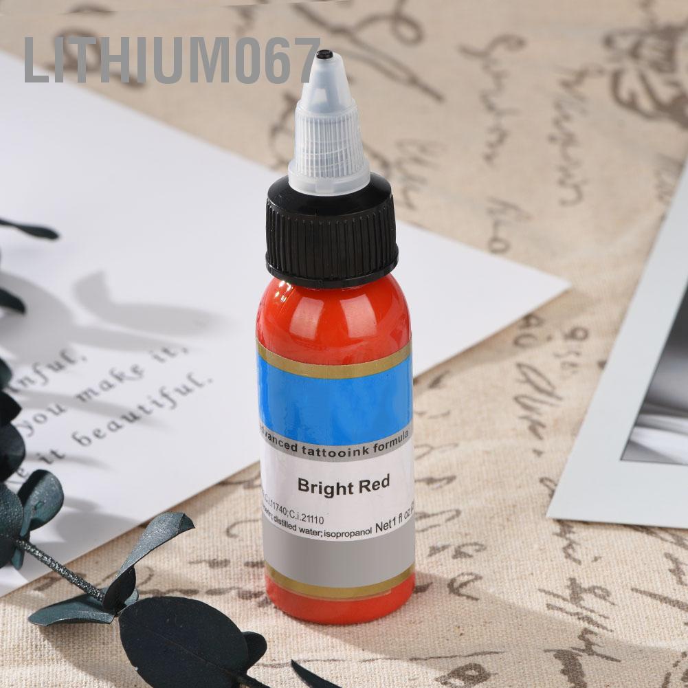 Lithium067 14 Colors 30ml Body Paint Semipermanent Eyebrow Permanent Makeup Tattoo Ink