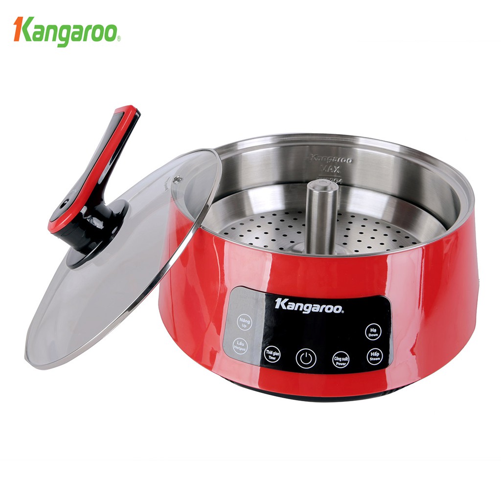 Nồi Lẩu Điện Thang Máy Kangaroo KG279 / KG278 (Trắng/ Đỏ)