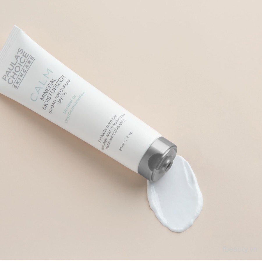 Sữa dưỡng ẩm ban ngày chống lão hóa Paula's Choice Calm Mineral Moisturizer SPF 30 - Oily 60ml