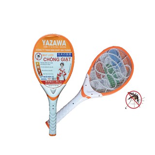 Vợt muỗi cao cấp chống giật YAZAWA tích hợp đèn Led và đèn báo sạc tiện dụng.