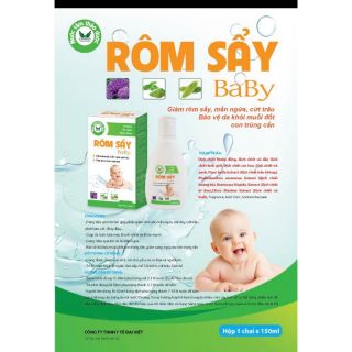 Rôm Sẩy Baby giảm mụn nhọt,lở ngứa,rôm sảy,cứt trâu,hăm tã.