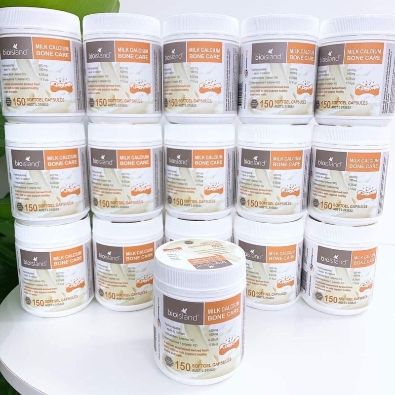 Viên Uống Hỗ Trợ Bổ Sung Canxi Bio Island Milk Calcium Bone Care 150v