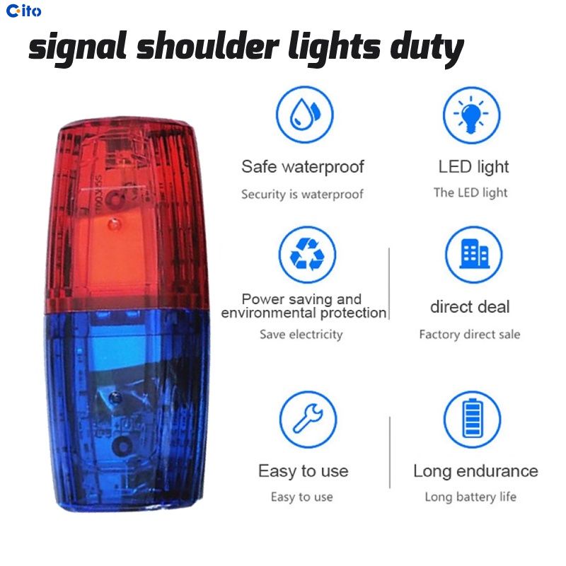 Đêm chạy An Toàn cảnh báo ánh sáng đèn nhấp nháy đèn LED màu đỏ và màu xanh Vai đèn Vai Clip cảnh báo đèn vui vẻ chạy nhấp nháy tín hiệu Vai đèn nhiệm vụ sạc