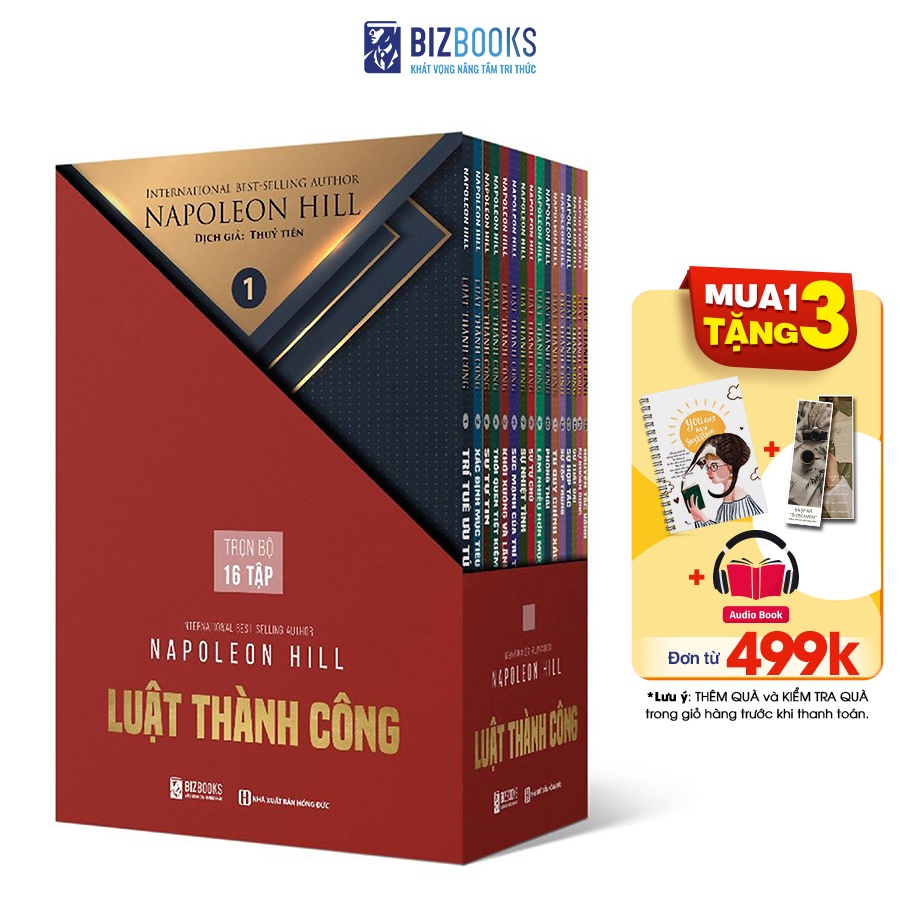 Bộ BIZBOOKS - Sách - Luật Thành Công Napolen Hill – Vá lỗ hổng của tiềm thức (Tặng khóa học online)