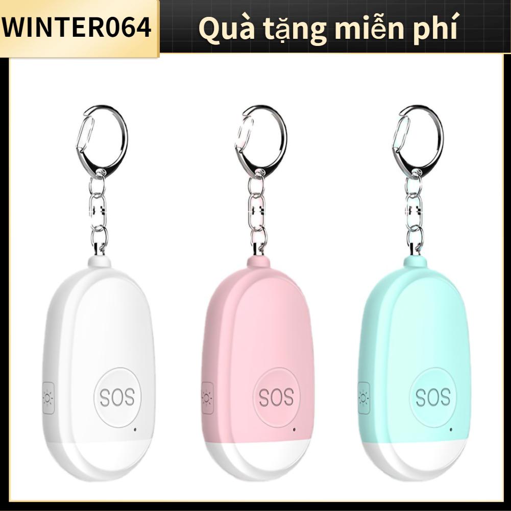 Chuông khóa báo động khẩn cấp Nhẫn kéo 130 DB Đèn sạc USB tự bảo vệ Báo cho bé gái Winter064