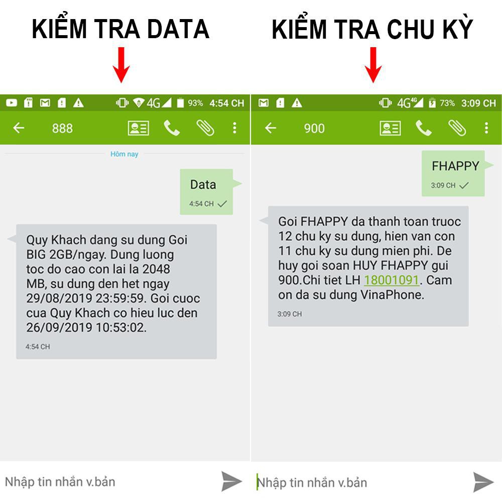 Sim 4G Vina trọn gói 1 năm, free data từ 2Gb đến 10Gb ngày, free gọi nội mạng, free gọi ngoại mạng lên đến 300p,BH 1 năm
