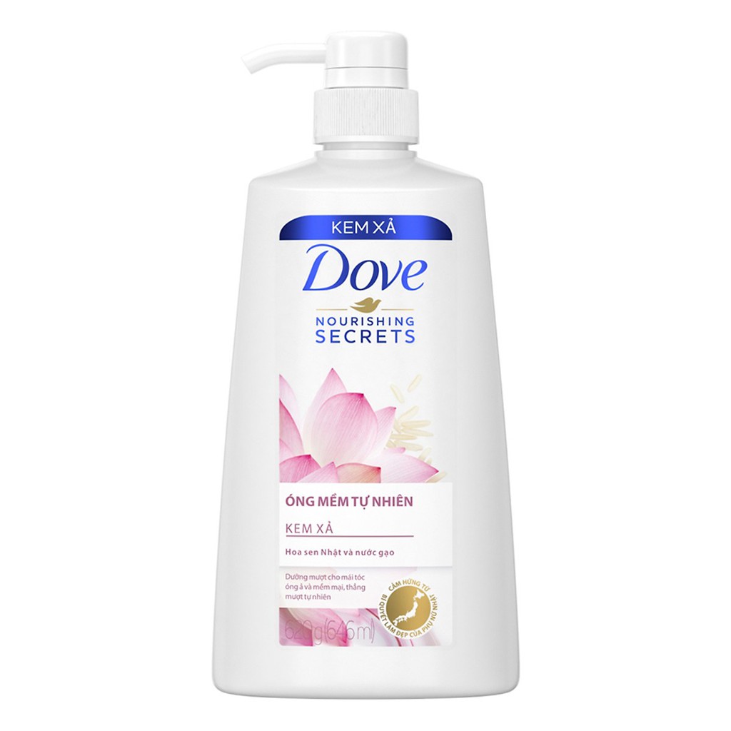 Combo dầu gội 640gr + dầu xả 620gr Dove thiên nhiên Óng mềm tự nhiên | BigBuy360 - bigbuy360.vn