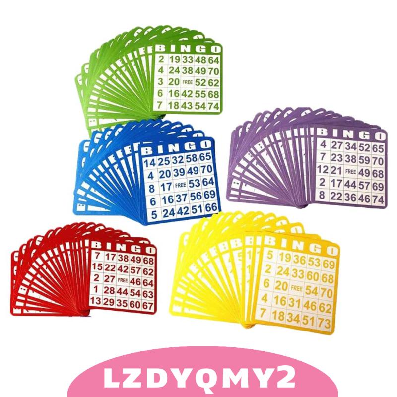 Bộ 100 Thẻ Bài Trò Chơi Bingo Vui Nhộn