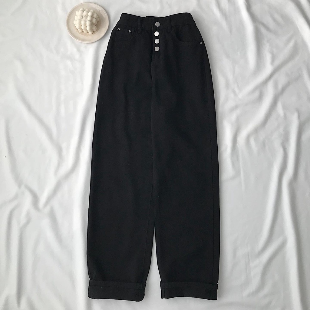 Quần Jean Nữ Dài JEM CLOSET LIO nút trước - 2713