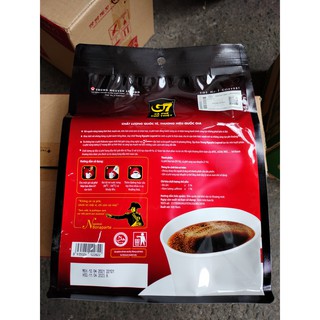 Cà phê G7 hòa tan đen Bịch 100 sachets