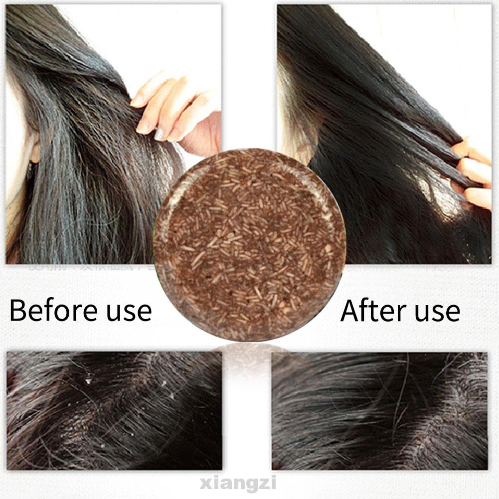 Natural Formula Moisturizing Nourishing Oil Control Handmade Fallopia Multiflora Hair Care Darkening Shampoo Bar