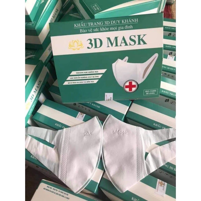 KHẨU TRANG 3D CÔNG NGHỆ NHẬT KHẨU TRANG 3 LỚP ÊM DỊU KHI MANG DÀNH CHO DA NHẬY CẢM HỘP 50 CÁI | BigBuy360 - bigbuy360.vn