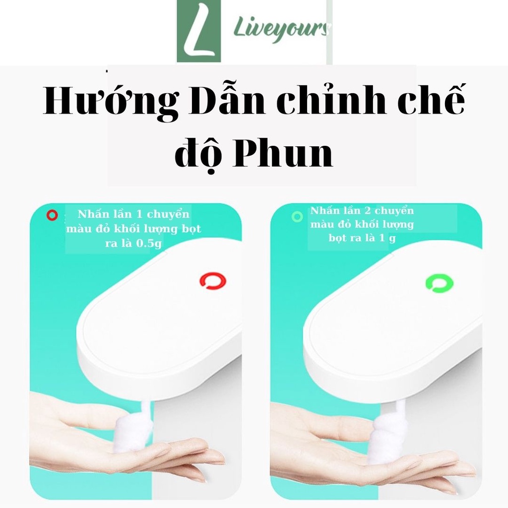 Máy Tạo Bọt Cảm Biến Tự Động -  Máy Phun Cồn Khử Trùng Thông Minh - Liveyuors