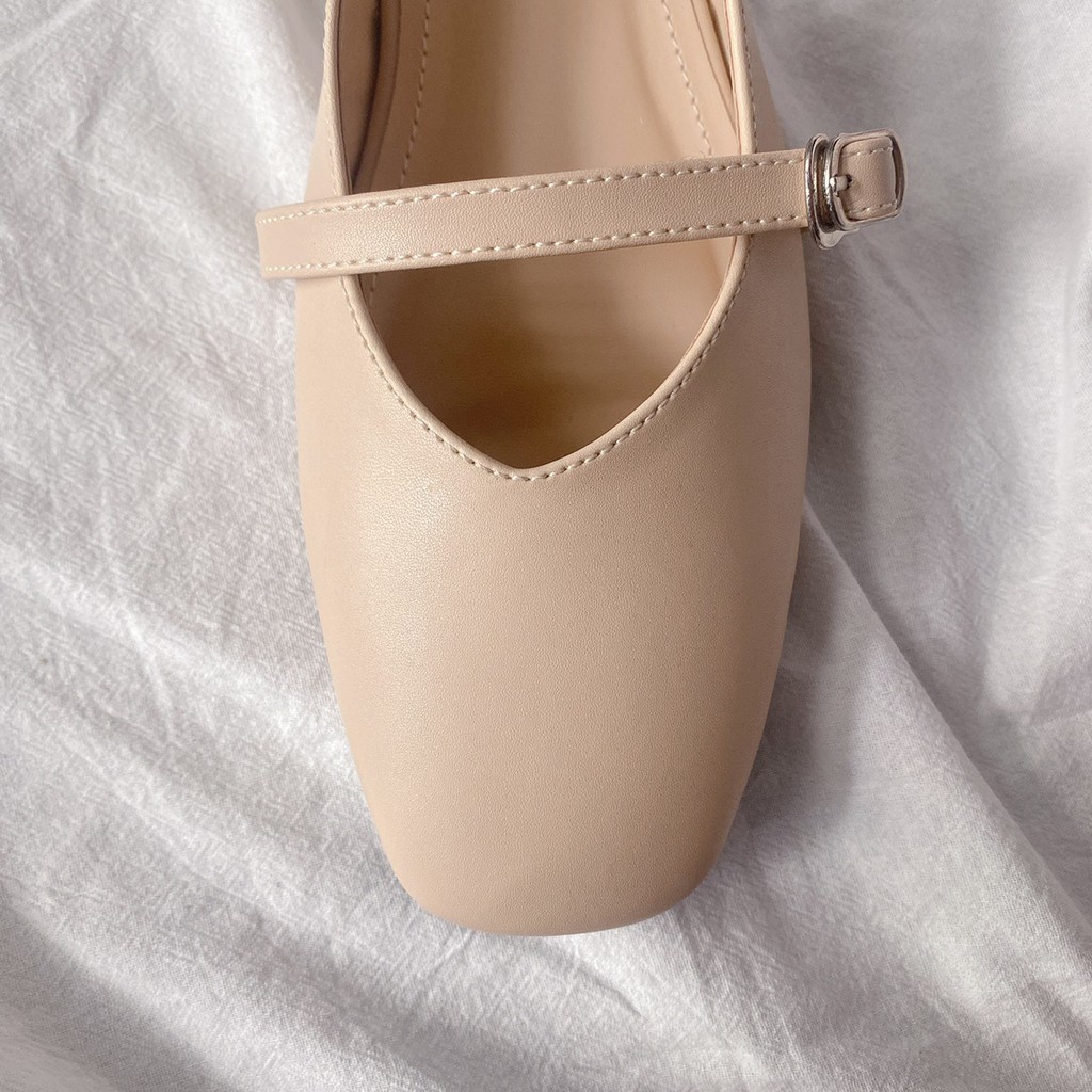 [CÓ SẴN - ẢNH THẬT] Giày búp bê big size hở gót mũi vuông xinh xắn Himi195 Thương hiệu Himistore | BigBuy360 - bigbuy360.vn