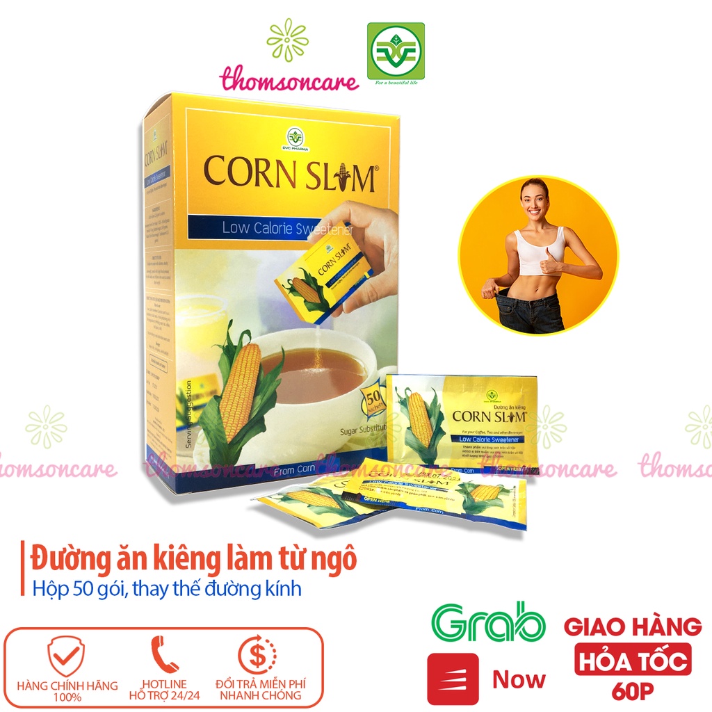 Đường ăn kiêng Cornslim làm từ đường bắp Corn Slim, từ ngô, thấp calo cho người tiểu đường, giảm cân