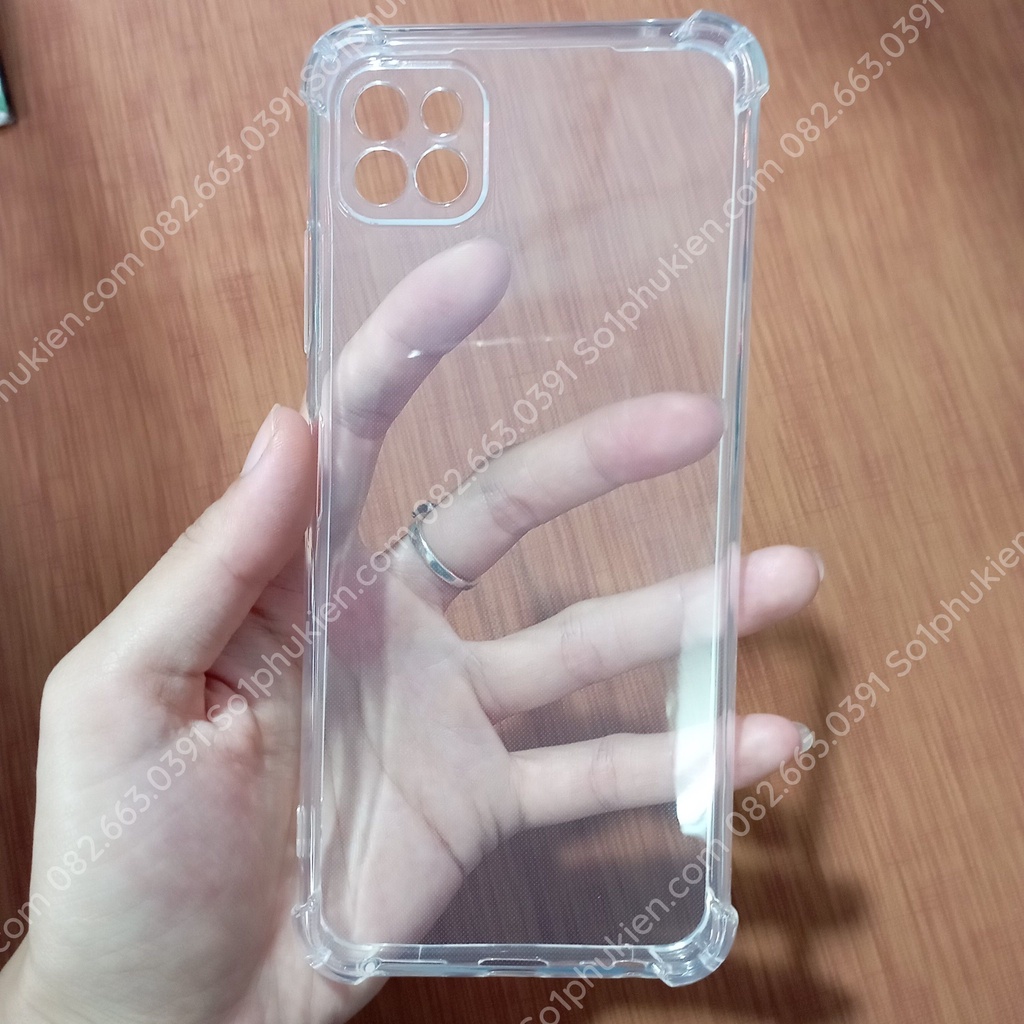 Ốp lưng Samsung A22 5G dẻo trong cao cấp có viền bảo vệ camera, chống sốc