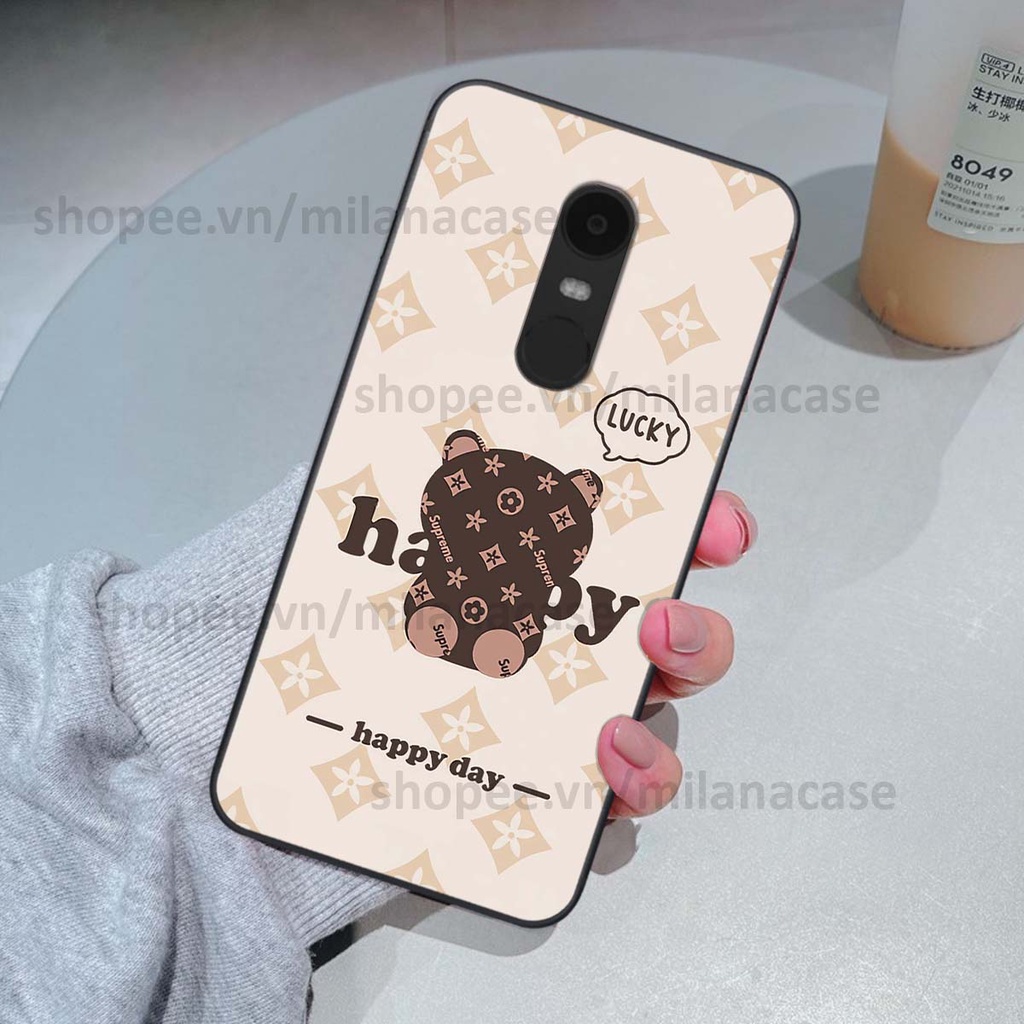 Ốp Xiaomi Redmi Note 4/ Note 4x / Redmi 5 Plus gấu be@rBrick gấu Teddy Kaws siêu đẹp, phong cách, cá tính