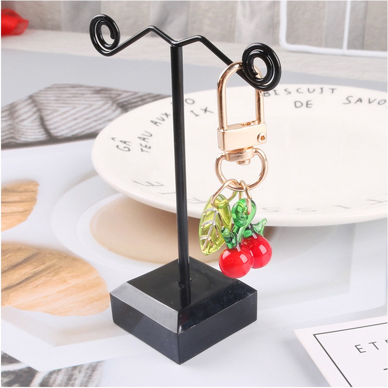 Phụ Kiện Móc Khóa Hình Trái cherry Bằng Nhựa acrylic Dễ Thương