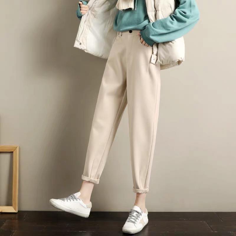 Quần baggy dạ nữ chất vải dạ hàn dày dặn , mềm mịn, co giãn 4 chiều BlackCatShop M11 | BigBuy360 - bigbuy360.vn