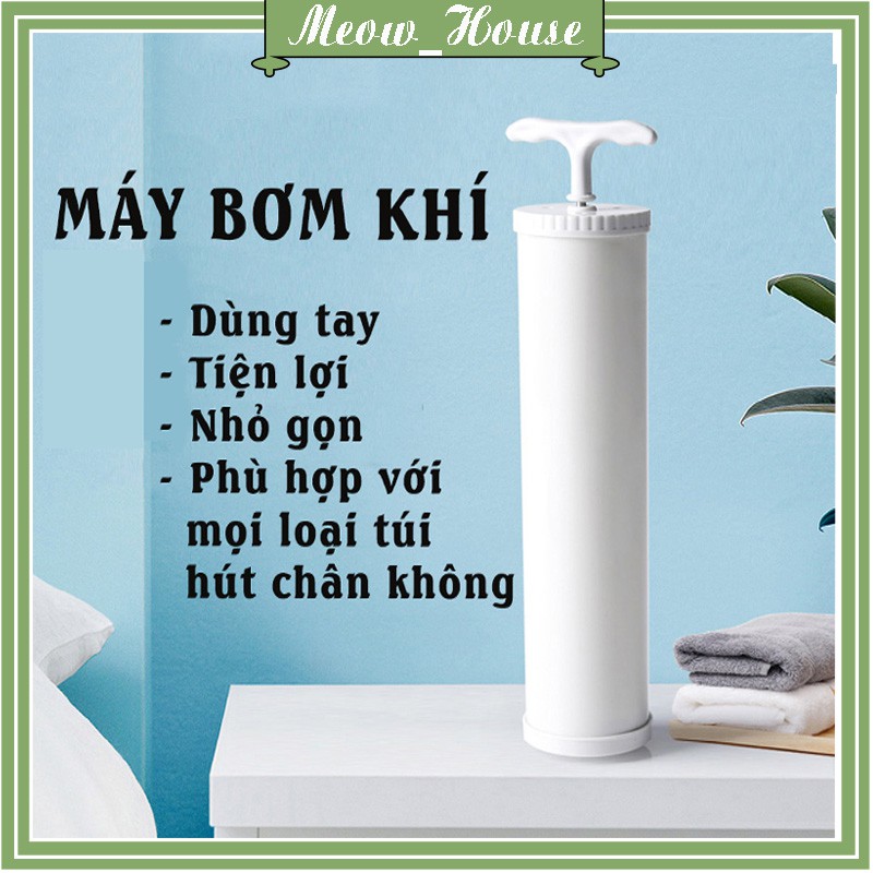 Bơm Tay, Bơm Chuyên Dùng Cho Túi Hút Chân Không Loại Lớn  Meow_house