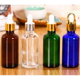 Lọ 100ML chiết serum thủy tinh nắp bóp-Chai tinh dầu 100ml