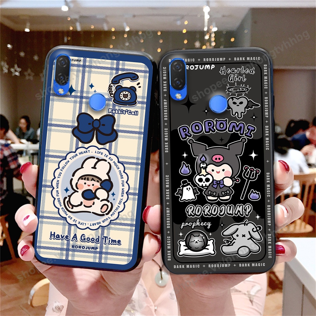 Ốp lưng Huawei Nova 3 / Nova 3E / Nova 3i trái tim gấu thể thao , smile mặt cười cực cute