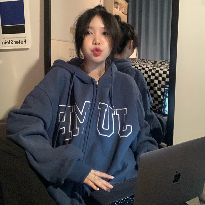 Áo khoác hoodie nữ nỉ cotton cao cấp, hoodie nỉ JUMP phong cách Hàn Quốc
