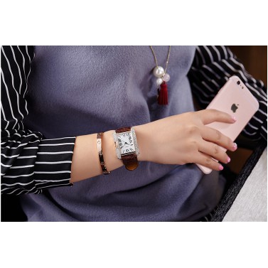 [CỰC ĐẸP] ĐỒNG HỒ NỮ DÂY DA MẶT VUÔNG ANGELE NHIỀU MÀU THỜI TRANG | BigBuy360 - bigbuy360.vn