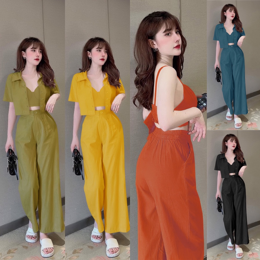 Set nữ 💕FREESHIP💕 Set nguyên bộ 3 món xinh xắn TJ1188