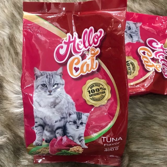 Thức ăn hạt cho mèo Hello Cat Tuna 400gr