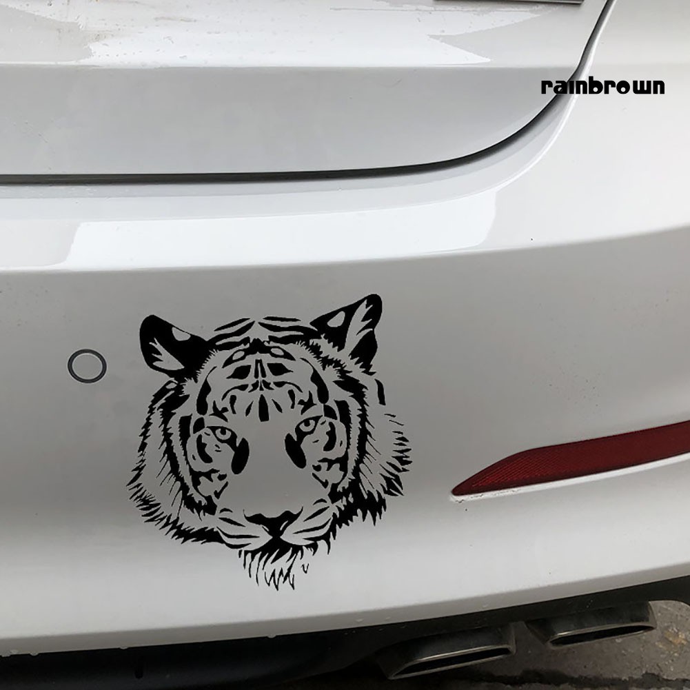 Sticker Dán Trang Trí Xe Hơi Hình Đầu Hổ Độc Đáo