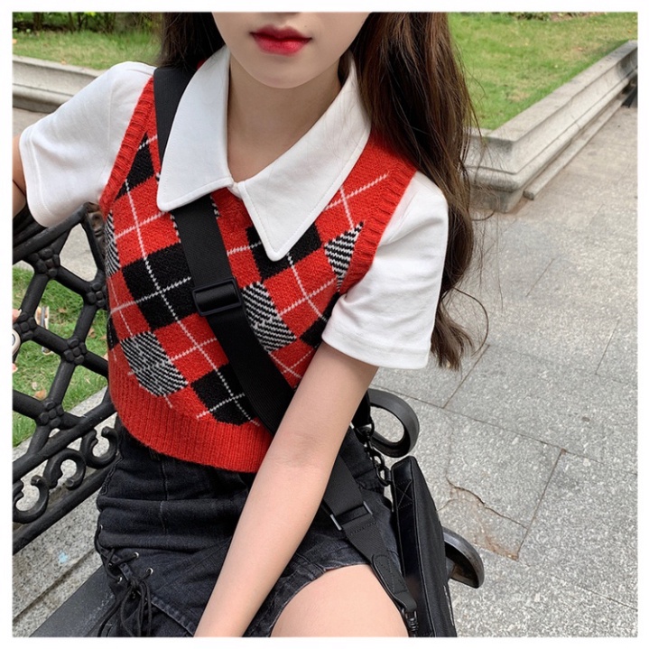 Áo Len Gile Nữ GUMAX Quảng Châu, Áo Gile Len Nữ Cổ Tròn Ulzzang Hàn Quốc Trẻ Trung Cá Tính | BigBuy360 - bigbuy360.vn