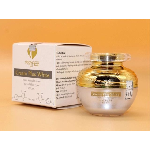 Kem Cream Plus White Yody White Phương Anh - Kem chống nắng cho da nhờn da yếu