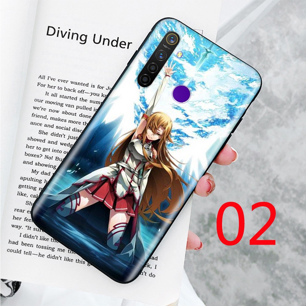 Ốp Lưng Mềm In Hình Sword Art Online Cho Realme A5 2 3 5 5i 6 X Lite Xt X2 Pro