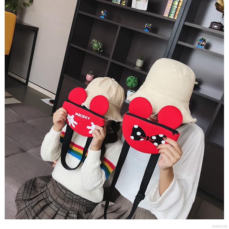 Túi đeo chéo chuột Mickey dễ thương cho bé gái