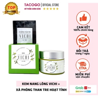 Kem nang lông ViChi và Xà bông than tre hoạt tính Vichi