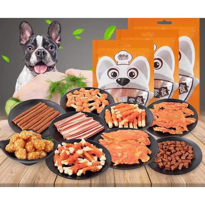 Bánh thưởng ăn vặt cho chó Taotaopet gói 100g