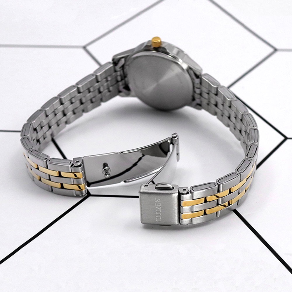Đồng Hồ Nữ Citizen Dây Thép Không Gỉ EQ0604-56E - Mặt Đen
