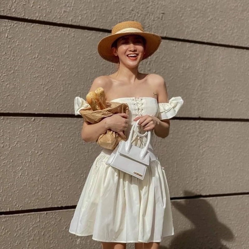 Túi đeo chéo JACQUEMUS mini quai xoắn hothit hàng đẹp fullbox